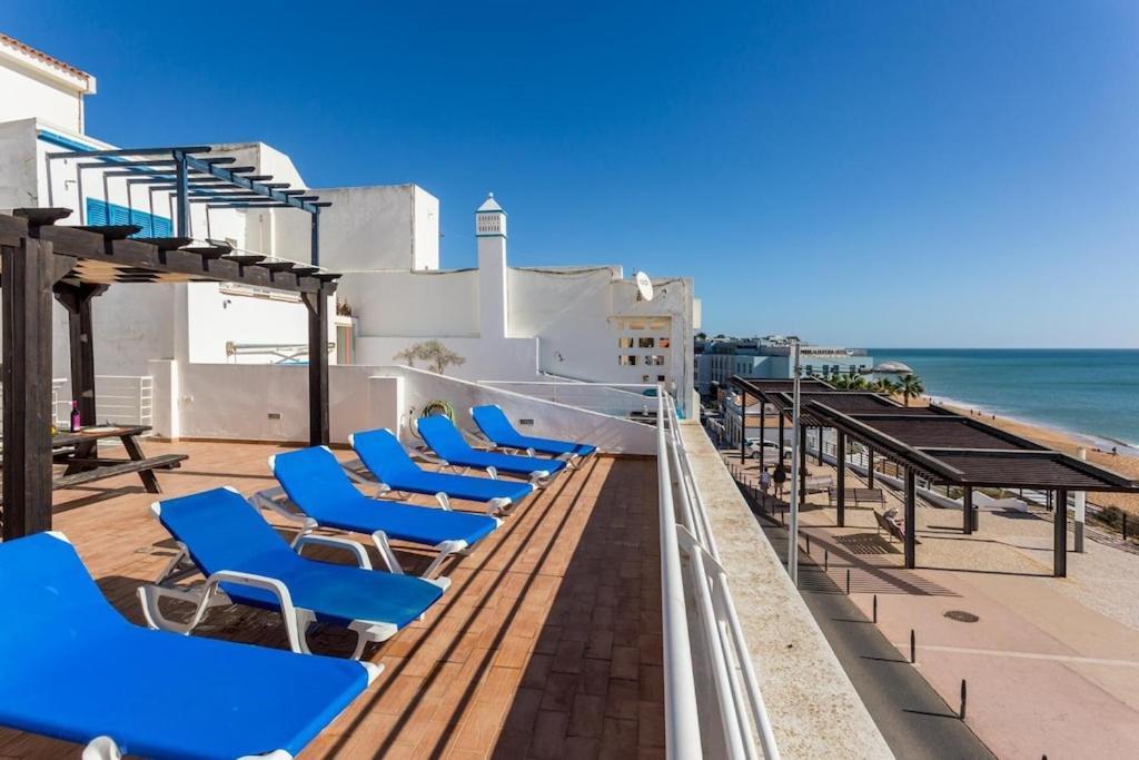 Refurbished Beachfront House, Pool, Ac, Wifi, Albufeira, Sea View Eksteriør billede
