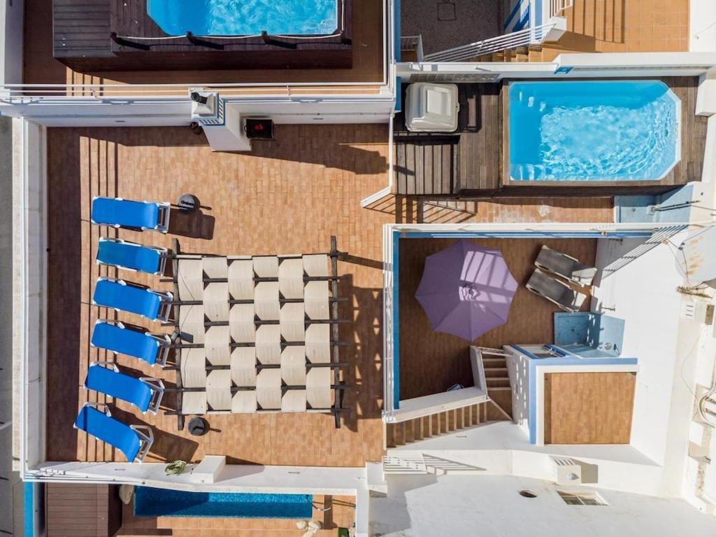 Refurbished Beachfront House, Pool, Ac, Wifi, Albufeira, Sea View Eksteriør billede